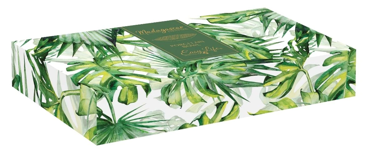 EASY LIFE MADAGASCAR Plat De Service Creux Porcelaine EASYLIFE L30 Feuille Bananier Vert Clair SC 3 EASY LIFE MADAGASCAR Plat De Service Creux Porcelaine EASYLIFE L30 Feuille Bananier Vert Clair SC – Image 3