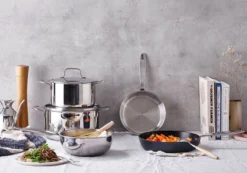 MAESTRO Poêle Creuse Sautoir Inox BEKA D20 -Maison Cuisine Série maestro poele creuse sautoir inox beka d20 2