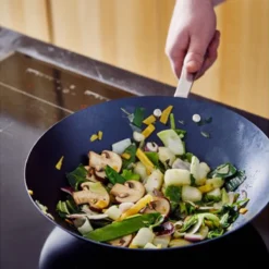 MAESTRO Wok En Acier Carbone Anti-adhésif Bleu BEKA D31 -Maison Cuisine Série maestro wok en acier carbone anti adhesif bleu beka d31 4