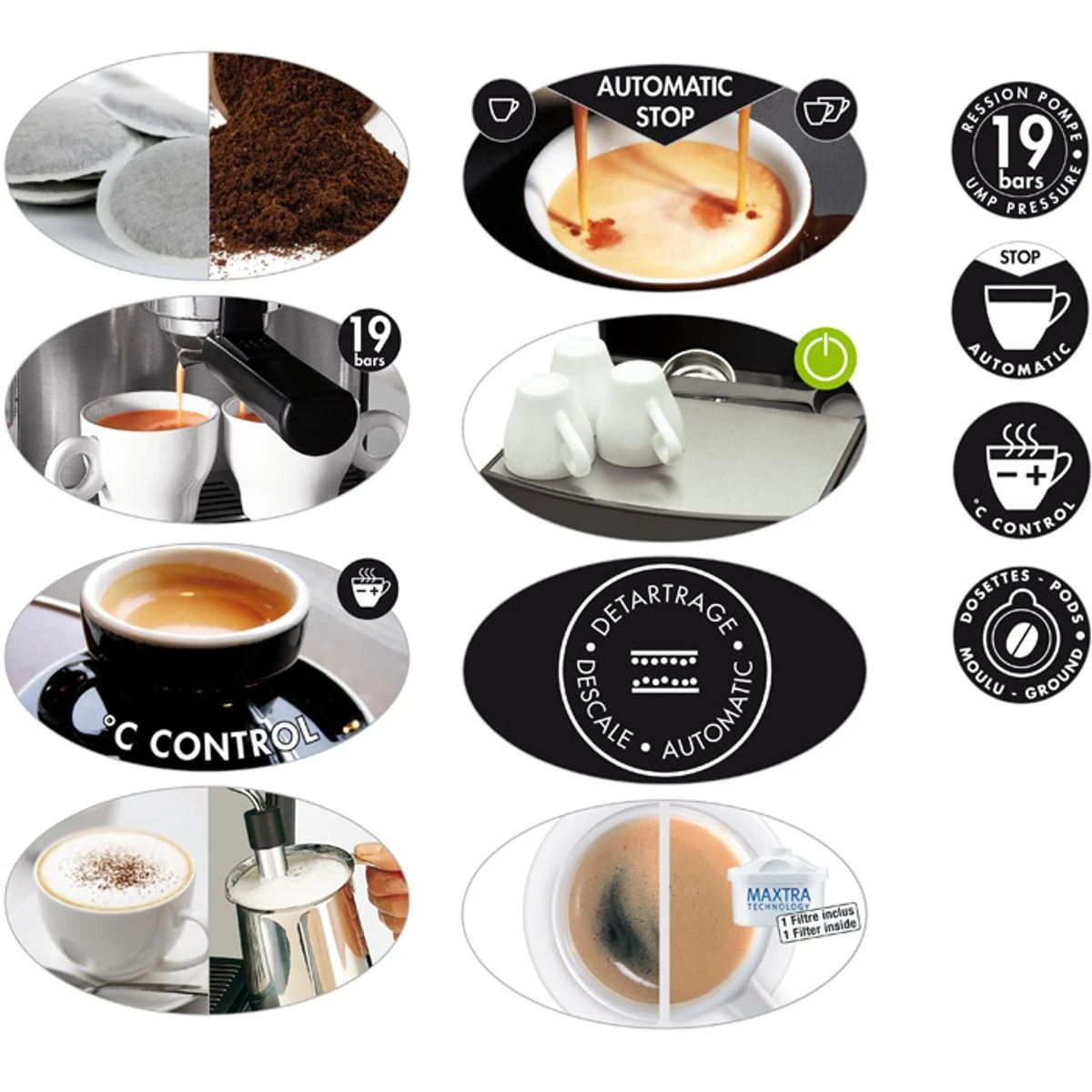 MAGIMIX Combiné Cafetière Expresso/Filtre Automatique Chromé Mat 5 MAGIMIX Combiné Cafetière Expresso/Filtre Automatique Chromé Mat – Image 5