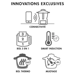 MAGIMIX Cook EXPERT Connect Robot Multifonctions Cuiseur Chromé Mat -Maison Cuisine Série magimix cook expert connect robot multifonctions cuiseur chrome mat 9