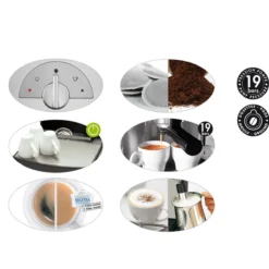 MAGIMIX Machine à Café Expresso Cafetière Automatique Dosettes/Café Moulu Chromé Mat 8 MAGIMIX Machine à Café Expresso Cafetière Automatique Dosettes/Café Moulu Chromé Mat -Maison Cuisine Série magimix machine a cafe expresso cafetiere automatique dosettes cafe moulu chrome mat 3