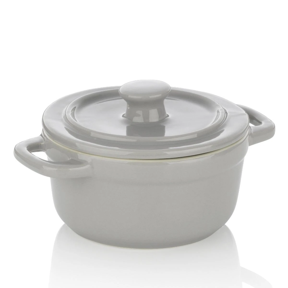 MALIN Mini Cocotte Ronde En Fonte émaillée Kela D14 Gris 1 MALIN Mini Cocotte Ronde En Fonte émaillée Kela D14 Gris