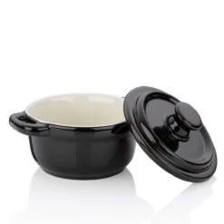 MALIN Mini Cocotte Ronde En Fonte émaillée Kela D14 Noir