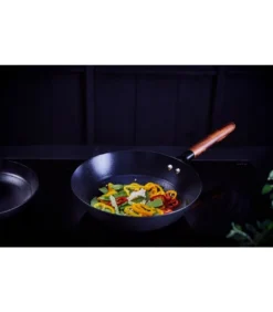 MANDALA Wok En Fer émaillé Revêtement Céramique BEKA D24 -Maison Cuisine Série mandala wok en fer emaille revetement ceramique beka d24 5