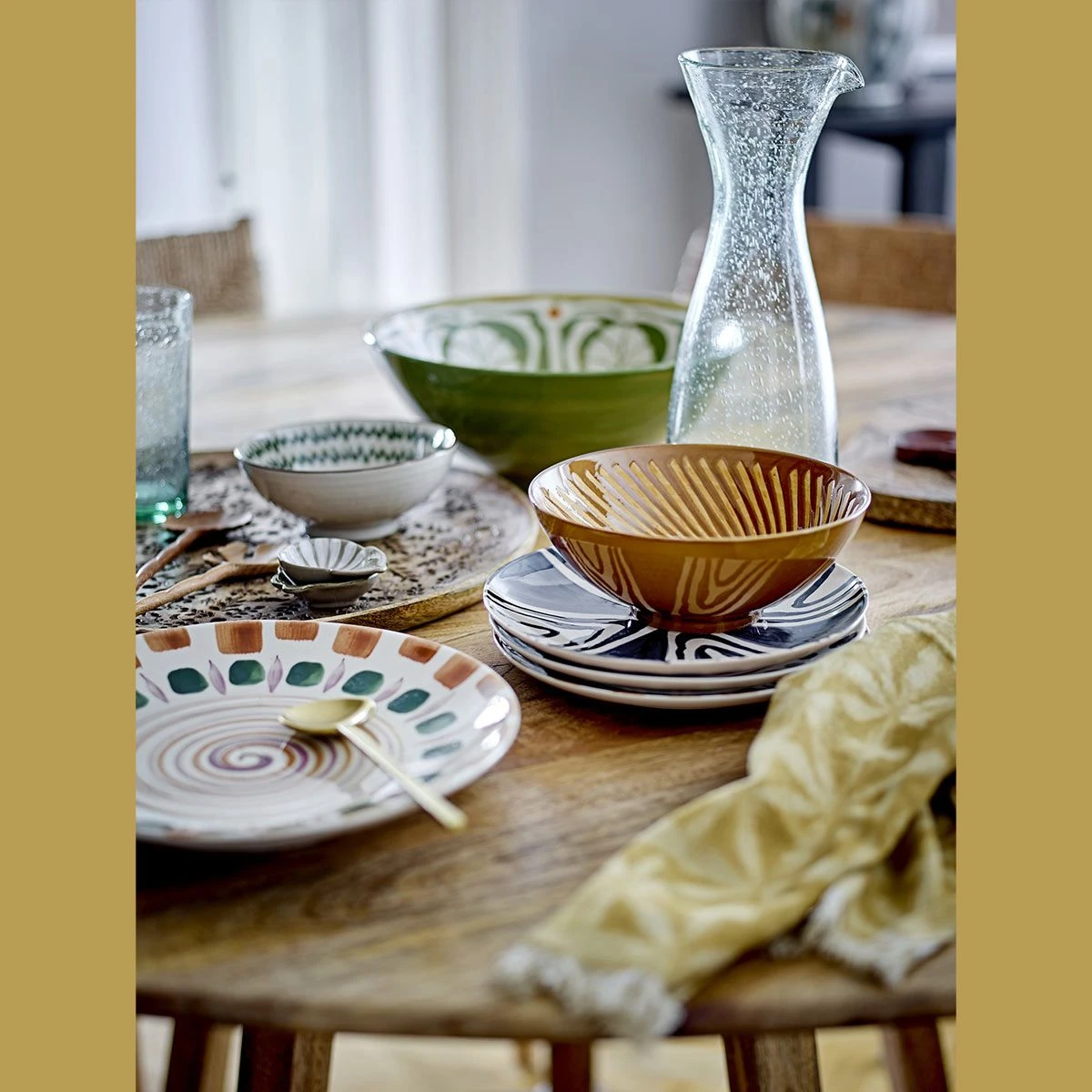 MANELA Carafe En Verre Soufflé BLOOMINGVILLE Vert 6 MANELA Carafe En Verre Soufflé BLOOMINGVILLE Vert – Image 6