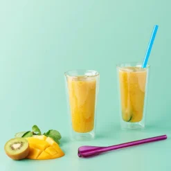 Mélangeur Paille Cuillère Cocktail Réutilisable Coloris Assortis - Les 6 MASTRAD -Maison Cuisine Série melangeur paille cuillere cocktail reutilisable coloris assortis les 6 mastrad 5