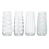MIKASA Flûtes Sans Pied Gravées Cristal - Les 4