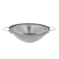 MINERAL Wok 2 Anses En Tôle D´acier Cire D´abeille De BUYER D32