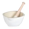 Mortier/Pilon Céramique 14cm Natural Chic Emile HENRY Blanc Farine