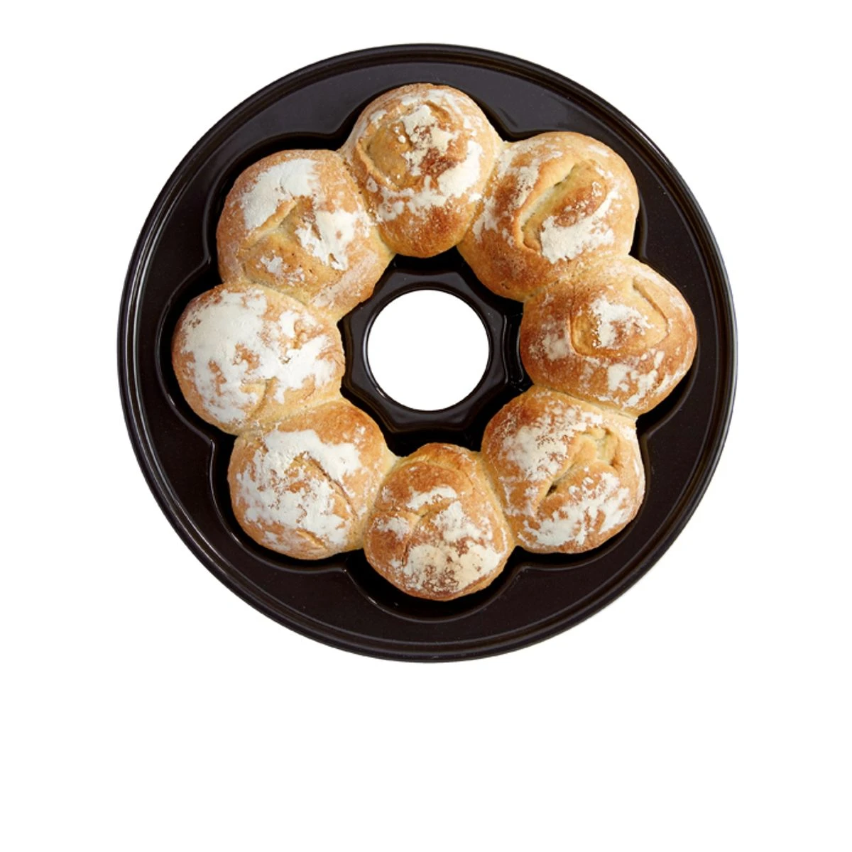 Moule à Pain Couronne D´Emile HENRY Noir Fusain 1 Moule à Pain Couronne D´Emile HENRY Noir Fusain