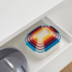 NEST LOCK Boites Hermétiques Empilables Joseph Joseph Les 5 -Maison Cuisine Série nest lock boites hermetiques empilables joseph joseph les 5 8