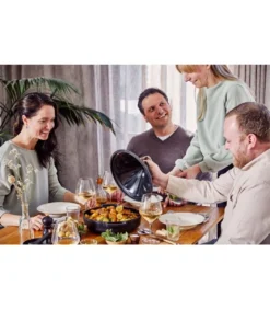 NORI Tajine En Fonte Emaillée BEKA Ronde Noir D28 -Maison Cuisine Série nori tajine en fonte emaillee beka ronde noir d28 6