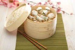 Kitchen Craft Panier Vapeur En Bambou 2 étages D25 -Maison Cuisine Série panier vapeur en bambou 2 etages d25 2