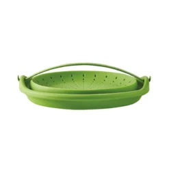 Passoire Cuit-vapeur Pliante Silicone Mastrad Vert D24 -Maison Cuisine Série passoire cuit vapeur pliante silicone mastrad vert d24 2