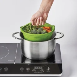 Passoire Cuit-vapeur Pliante Silicone Mastrad Vert D24