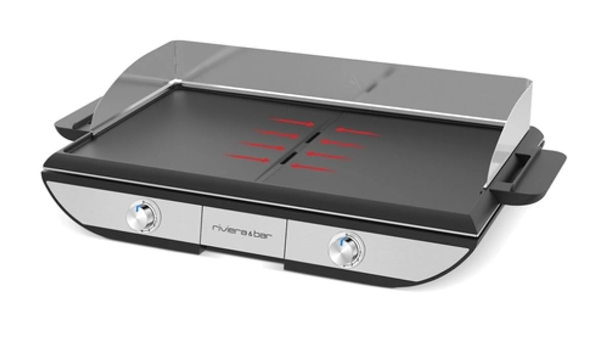 Plancha électrique 2 Zones De Cuisson Plaque Amovible Riviera&Bar 2 Plancha électrique 2 Zones De Cuisson Plaque Amovible Riviera&Bar – Image 2