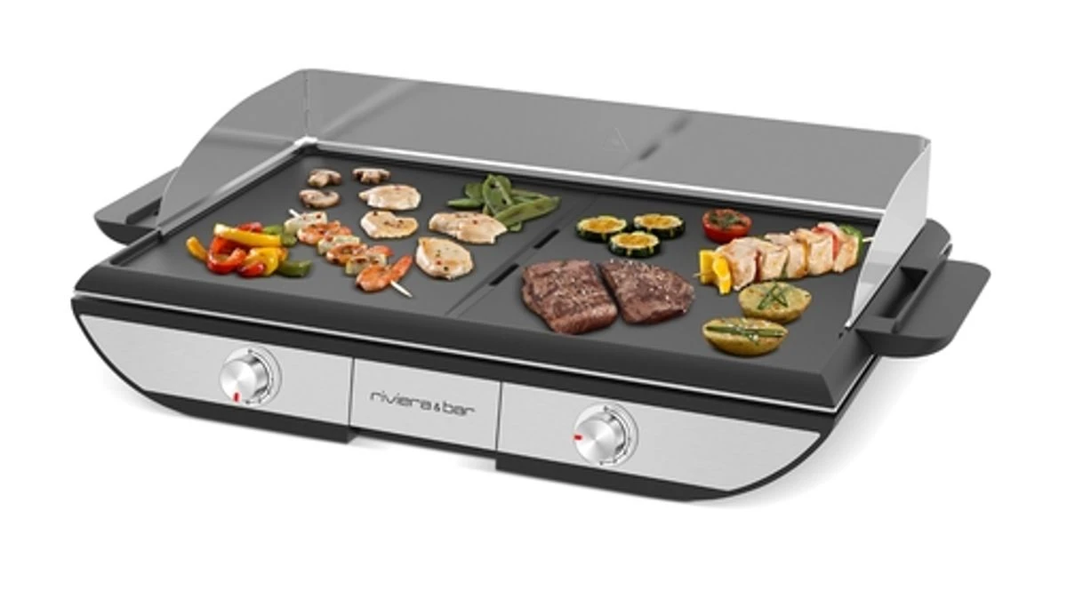 Plancha électrique 2 Zones De Cuisson Plaque Amovible Riviera&Bar 1 Plancha électrique 2 Zones De Cuisson Plaque Amovible Riviera&Bar