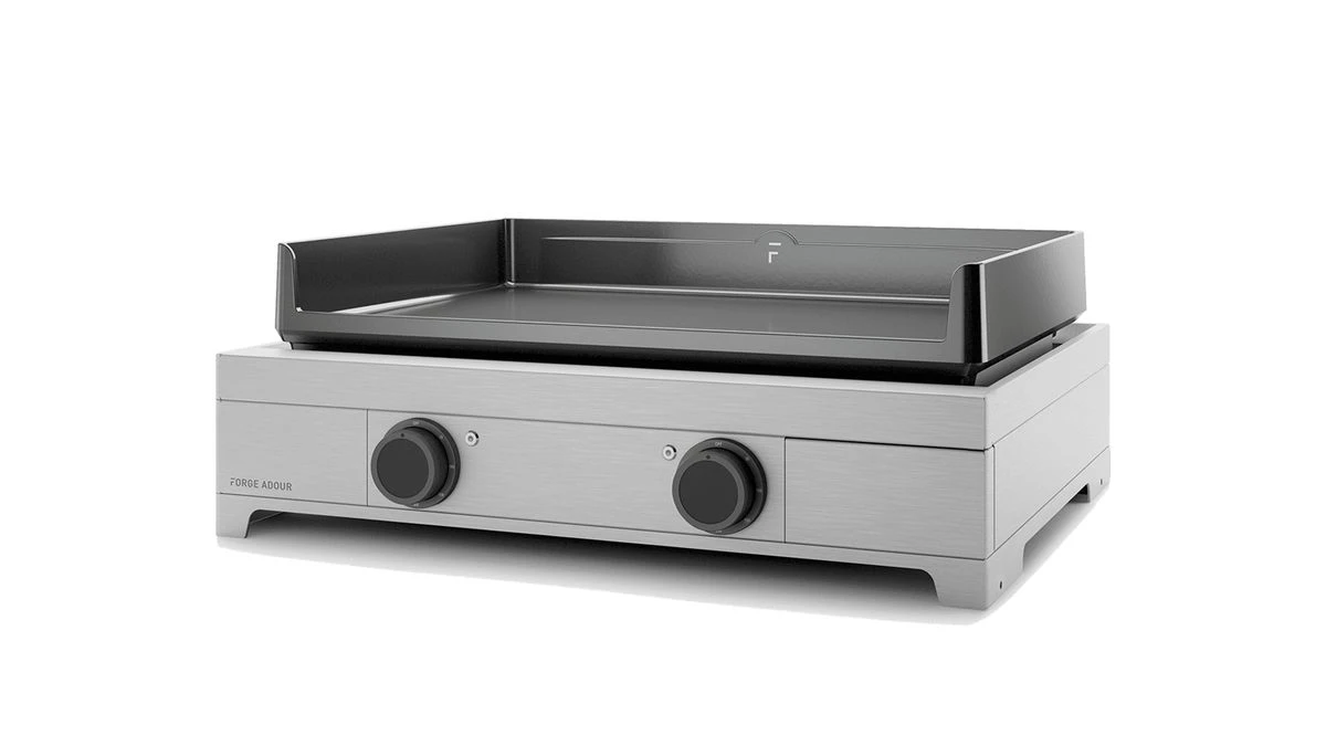 Plancha Electrique En Fonte Châssis Inox FORGE ADOUR 2 Feux MODERN 60 1 Plancha Electrique En Fonte Châssis Inox FORGE ADOUR 2 Feux MODERN 60