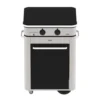Plancha Gaz + Chariot + Capot Combo ENOSIGN 65 Noir Et Inox