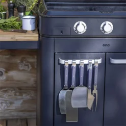 Plancha Gaz + Chariot + Capot Combo ENOSIGN 80 Bleu Navy -Maison Cuisine Série plancha gaz chariot capot combo enosign 80 bleu navy 11