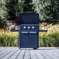 Plancha Gaz + Chariot + Capot Combo ENOSIGN 80 Bleu Navy -Maison Cuisine Série plancha gaz chariot capot combo enosign 80 bleu navy 18