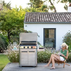 Plancha Gaz + Chariot + Capot Combo ENOSIGN 80 Inox -Maison Cuisine Série plancha gaz chariot capot combo enosign 80 inox 10