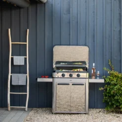 Plancha Gaz + Chariot + Capot Combo ENOSIGN 80 Inox -Maison Cuisine Série plancha gaz chariot capot combo enosign 80 inox 12