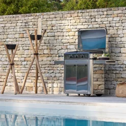 Plancha Gaz + Chariot + Capot Combo ENOSIGN 80 Inox -Maison Cuisine Série plancha gaz chariot capot combo enosign 80 inox 8