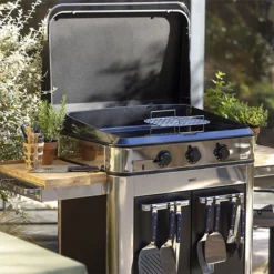 Plancha Gaz + Chariot + Capot Combo ENOSIGN 80 Noir Et Inox 32 Plancha Gaz + Chariot + Capot Combo ENOSIGN 80 Noir Et Inox -Maison Cuisine Série plancha gaz chariot capot combo enosign 80 noir et inox 12