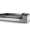 Plancha GAZ En Fonte Châssis Inox FORGE ADOUR 3 Feux PREMIUM 75