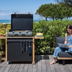 Plancha Gaz Fonte Fusion ENO 75 Gris Cargo -Maison Cuisine Série plancha gaz fonte fusion eno 75 gris cargo 9