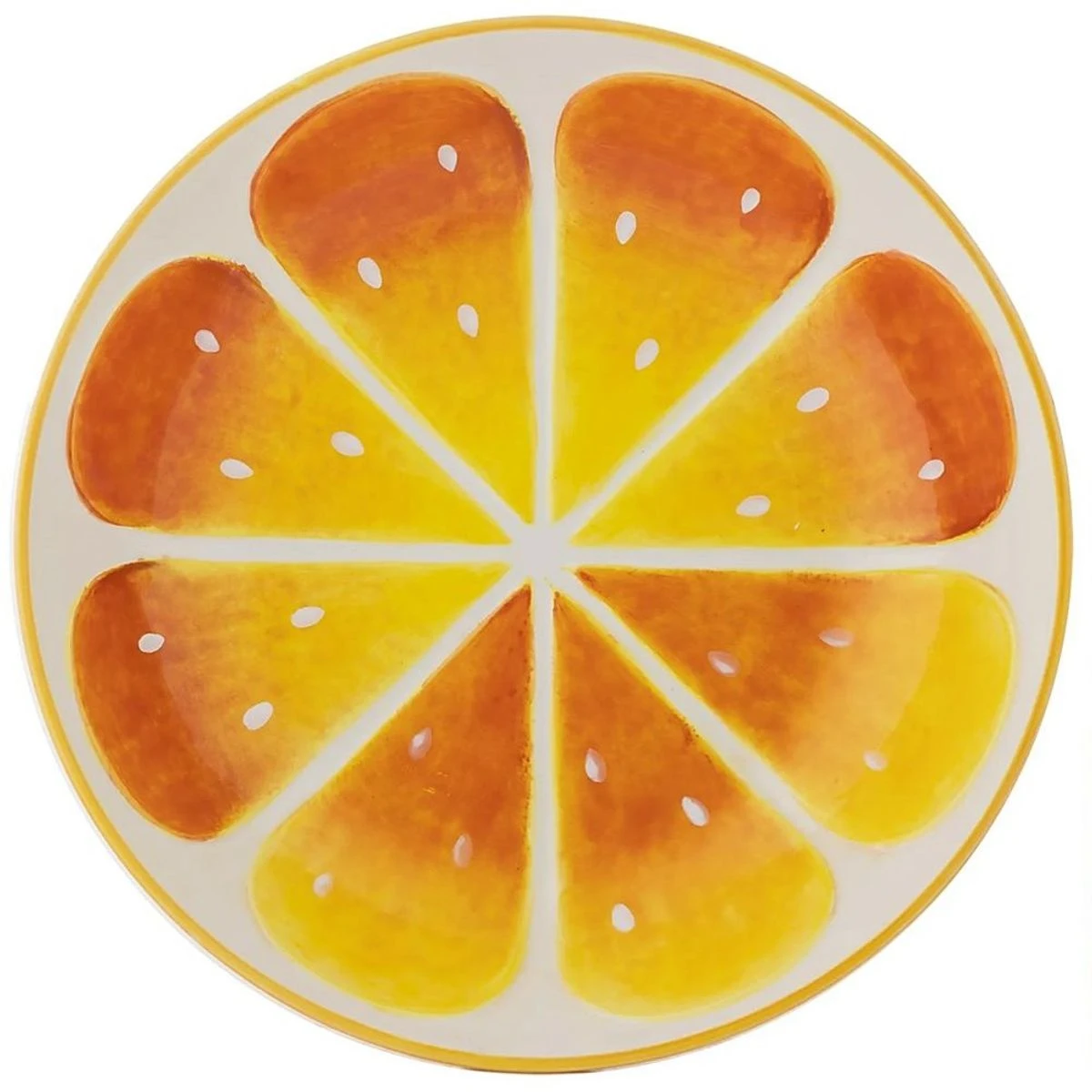 Plat Creux Légumier Saladier Céramique émailléee TYPHOON Décor Orange 25 Cm 1 Plat Creux Légumier Saladier Céramique émailléee TYPHOON Décor Orange 25 Cm