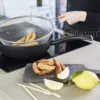 Poêle à Frire Haute Wok Panier à Friture Aluminium Forgé Revêtu 28 Baumalu