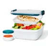 PREP&GO Boite Alimentaire Lunch Box 2 Compartiments à étage OXO 1.5 L