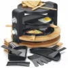 Raclette/Gril/Crêpe 1500w Noire Bois KITCHEN CHEF 8 Personnes