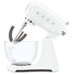 Robot Pâtissier Sur Socle Années 50 SMEG Blanc Bol Verre 10 Robot Pâtissier Sur Socle Années 50 SMEG Blanc Bol Verre -Maison Cuisine Série robot patissier sur socle annees 50 smeg blanc bol verre 4