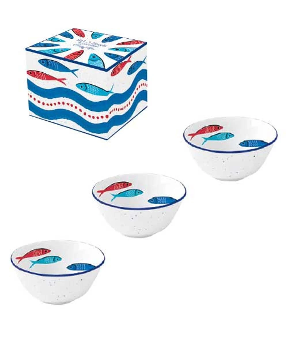 EASY LIFE SARDINE´S PARTY Coupelle Apéritive Sauce En Porcelaine D10 Cm EASYLIFE - Les 3 1 EASY LIFE SARDINE´S PARTY Coupelle Apéritive Sauce En Porcelaine D10 Cm EASYLIFE - Les 3
