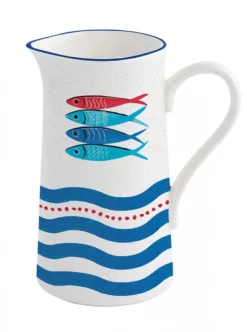 EASY LIFE SARDINE´S PARTY Pichet Broc En Porcelaine EASYLIFE 1 L