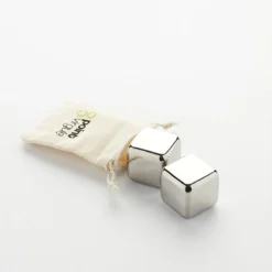 Set De 2 Glaçons Réutilisables En Inox Avec Pochette Point Virgule