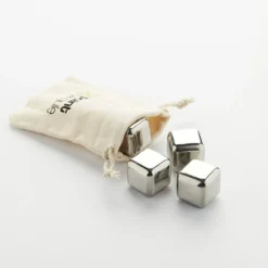 Set De 4 Glaçons Réutilisables En Inox Avec Pochette Point Virgule -Maison Cuisine Série set de 4 glacons reutilisables en inox avec pochette point virgule 2