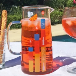 SPRITZ Pichet En Verre à Anse Carafe 1 L Cookut -Maison Cuisine Série spritz pichet en verre a anse carafe 1 l cookut 3