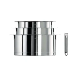 STRATE Série 3 Casseroles Amovible Inox Corps L + Poignée ZENITH CRISTEL D16 à 20