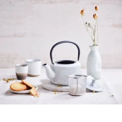 Théière En Fonte émaillée JITO 0.8 L BEKA Blanc -Maison Cuisine Série theiere en fonte emaillee jito 0 8 l beka blanc 2