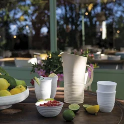 TIERRA Pichet Broc En Plastique Recyclé Guzzini L Blanc -Maison Cuisine Série tierra pichet broc en plastique recycle guzzini l blanc 3