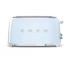 Toaster 2 Fentes Long Grille Pain Années 50 SMEG Bleu Azur