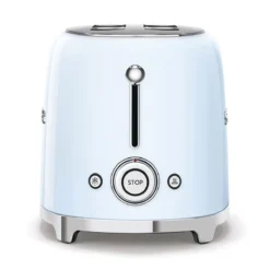 Toaster 2 Fentes Long Grille Pain Années 50 SMEG Bleu Azur -Maison Cuisine Série toaster 2 fentes long grille pain annees 50 smeg bleu azur 2