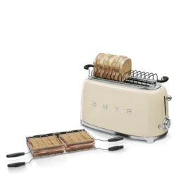 Toaster 2 Fentes Long Grille Pain Années 50 SMEG Crème Dispo 02/11/23