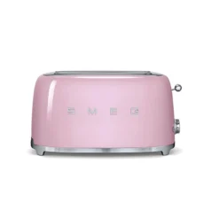 Toaster 2 Fentes Long Grille Pain Années 50 SMEG Rose