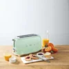 Toaster 2 Fentes Long Grille Pain Années 50 SMEG Vert D´eau